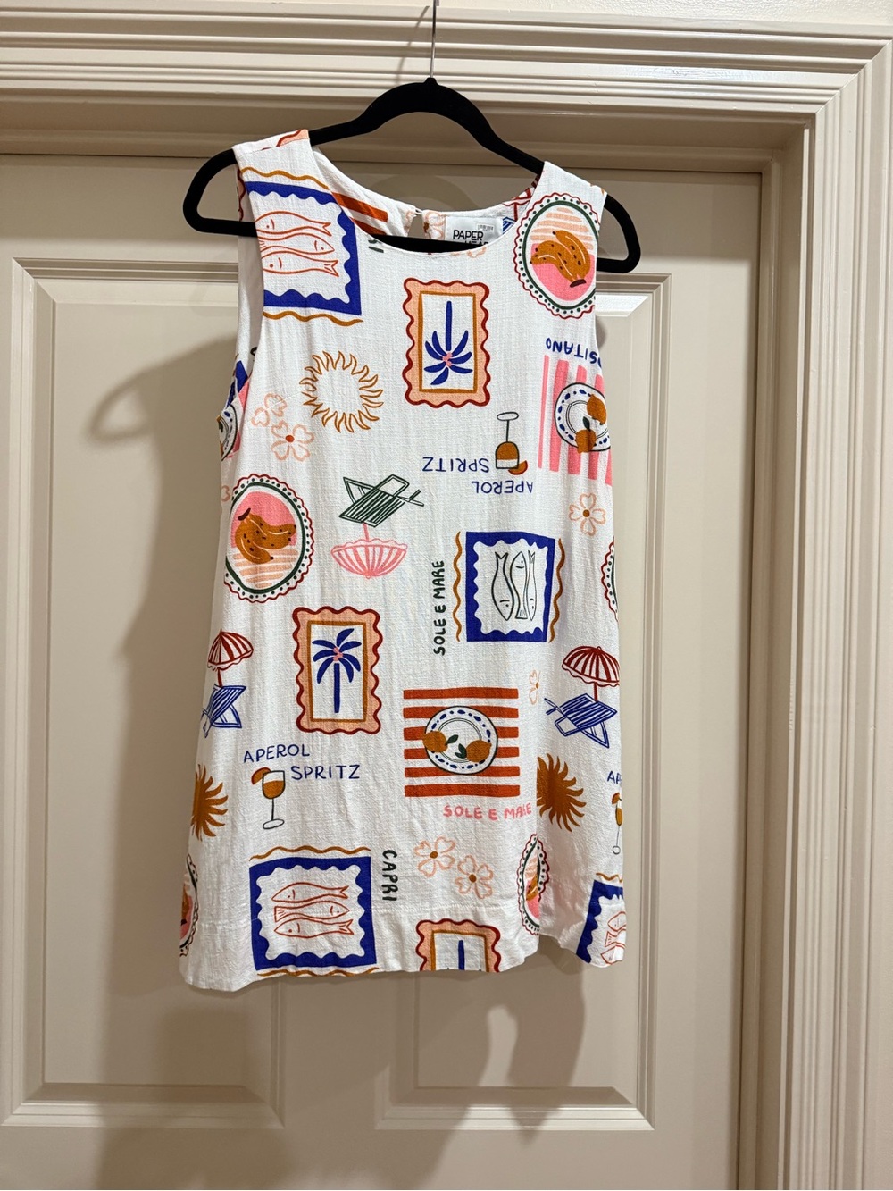 Paper Denim & Cloth White Graphic Summer Print Tank